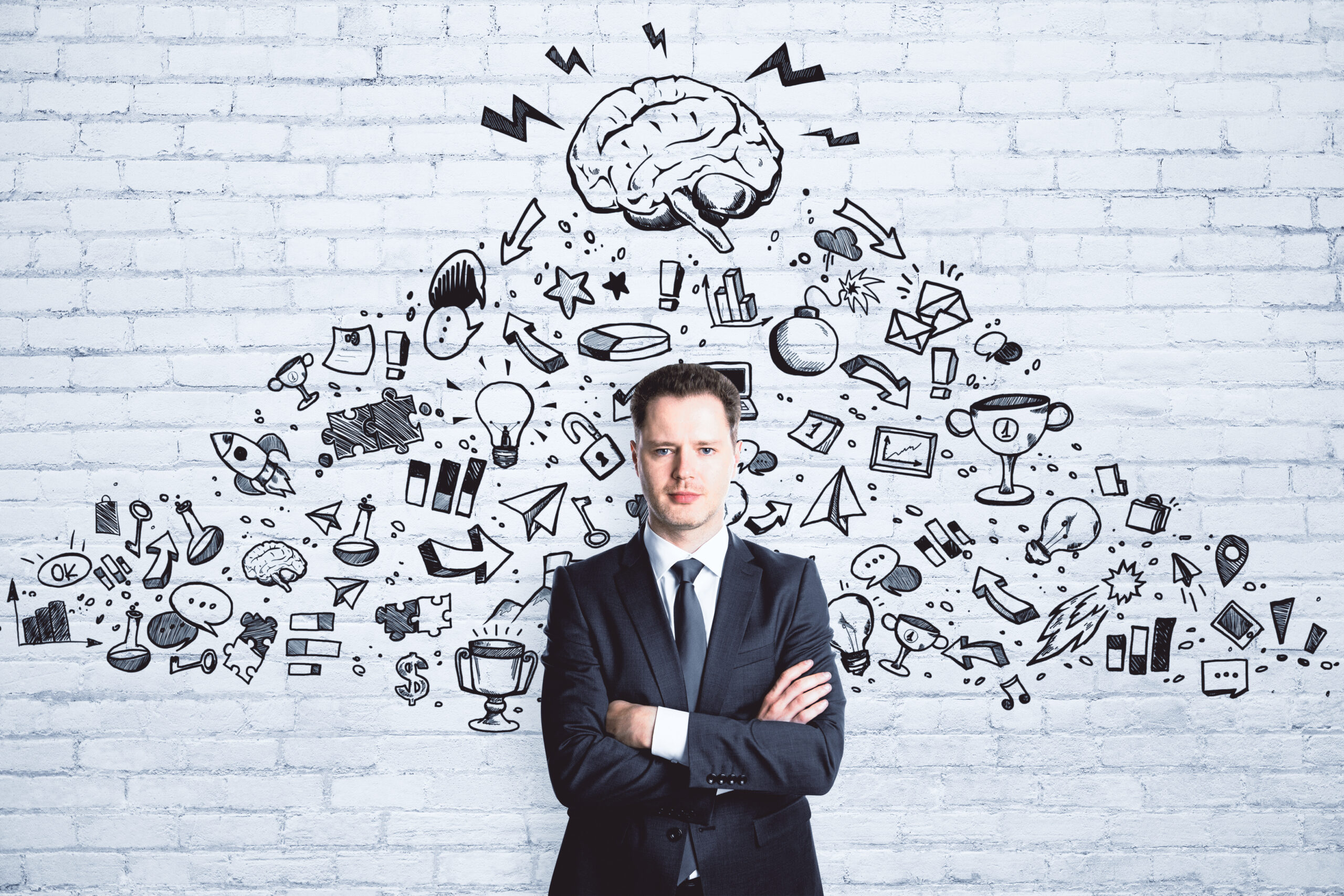 A businessman resetting their sales mindset